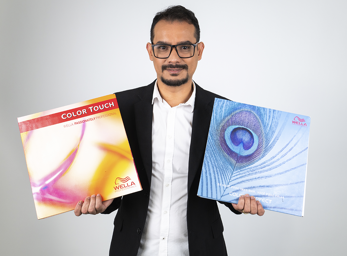 Cabelo com técnica de Colorimetria e Mechas AirTouch.